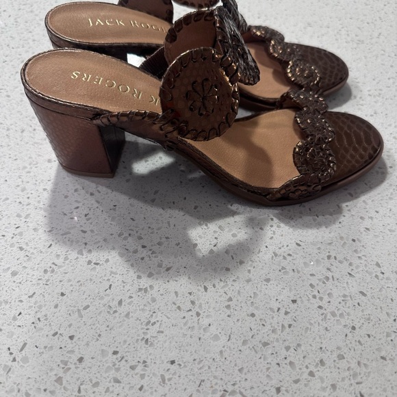 Jack Rogers Women's Metallic Brown Sandals - Picture 4 of 8